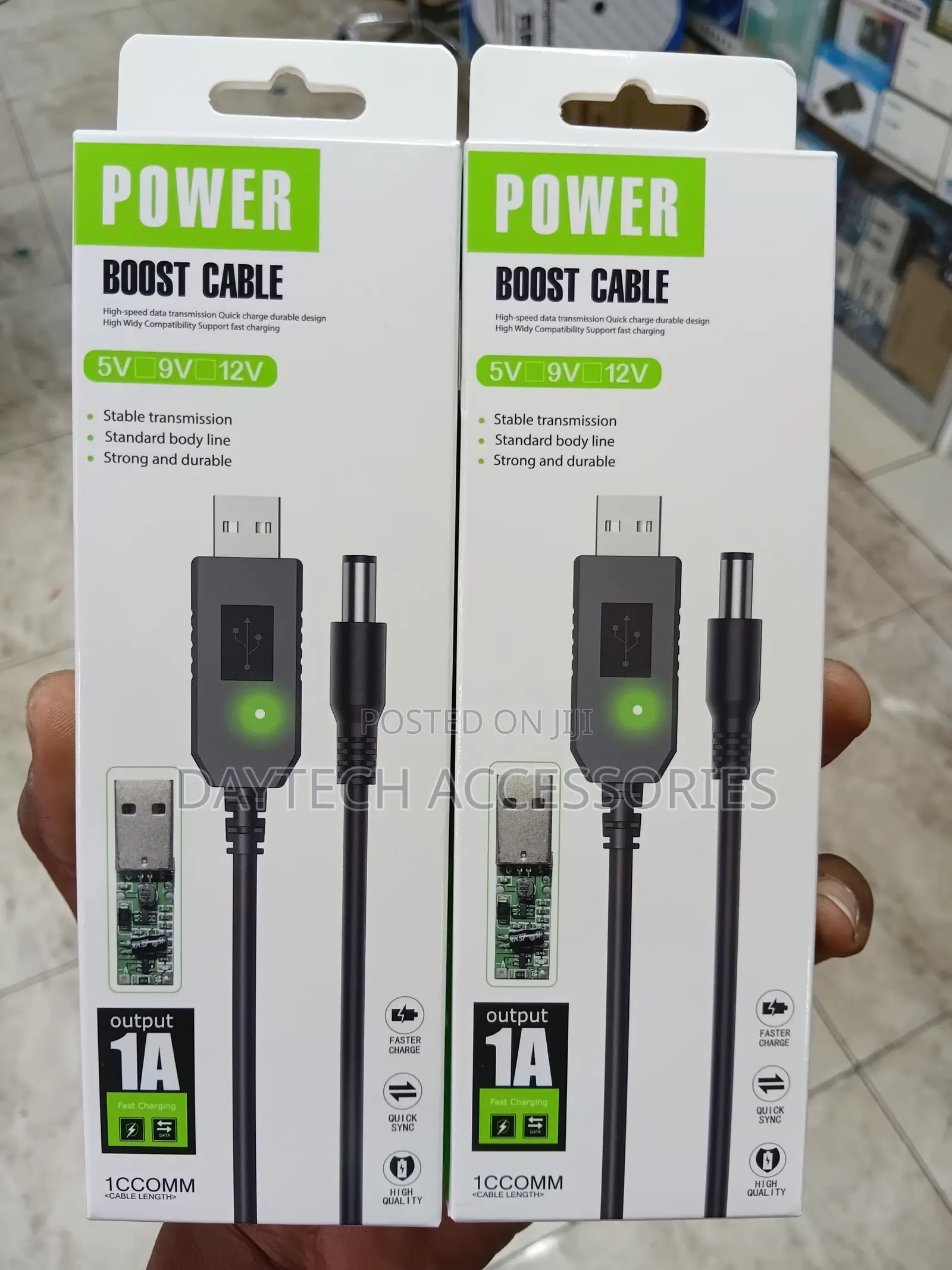 Power Boost Cable – Usb to Dc Converter 5v to 9v/12v Output.