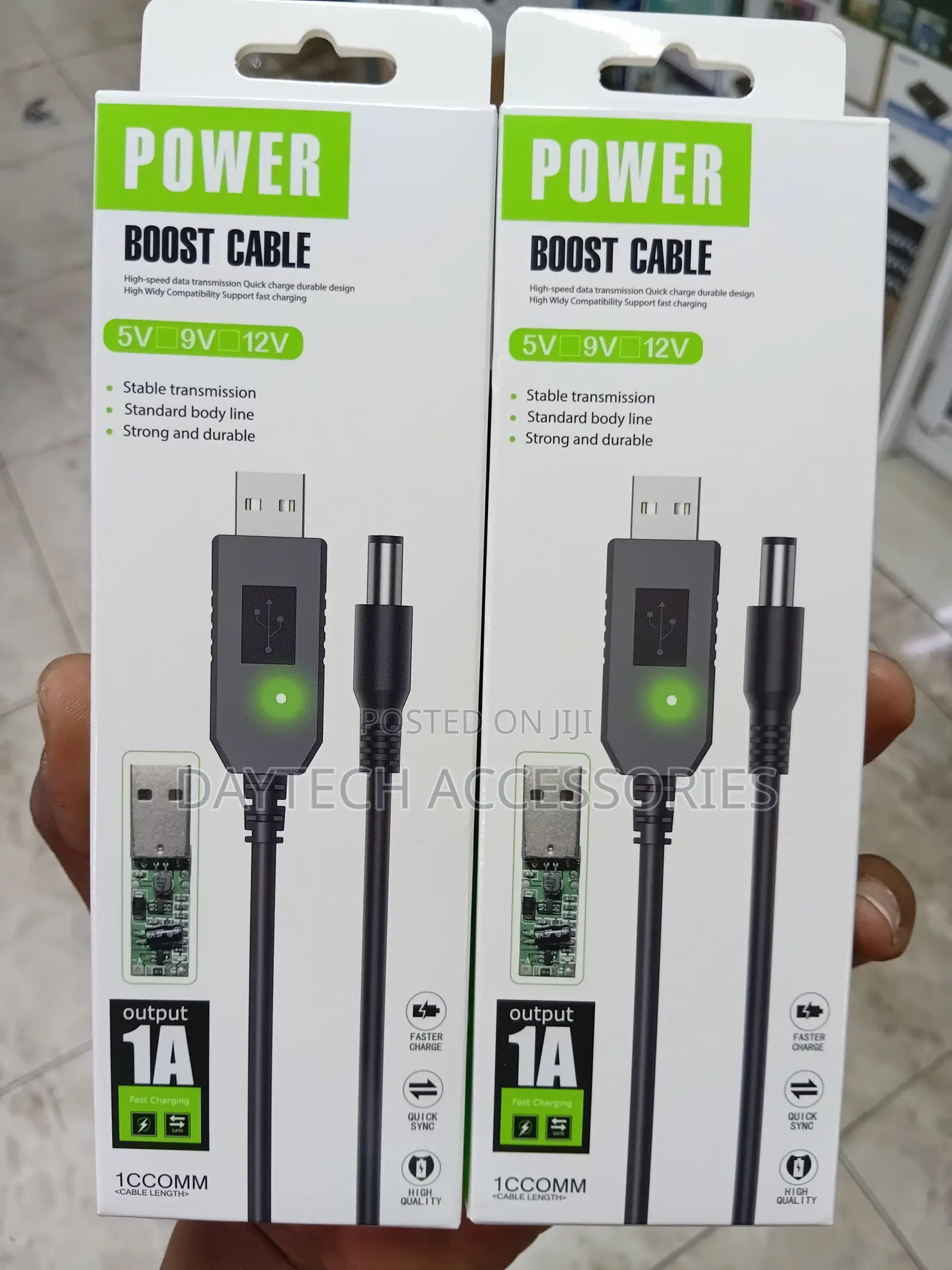 Power Boost Cable – Usb to Dc Converter 5v to 9v/12v Output.