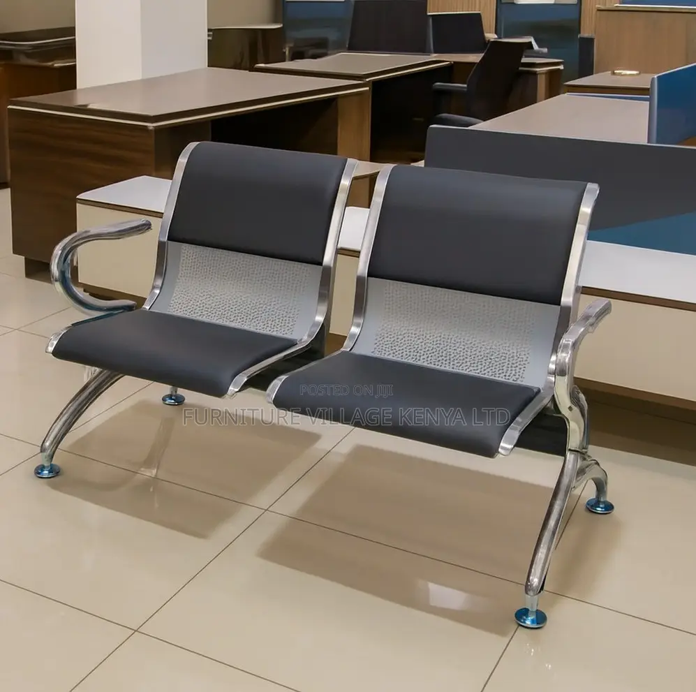 Contemporary Two-Seater Link Reception Bench