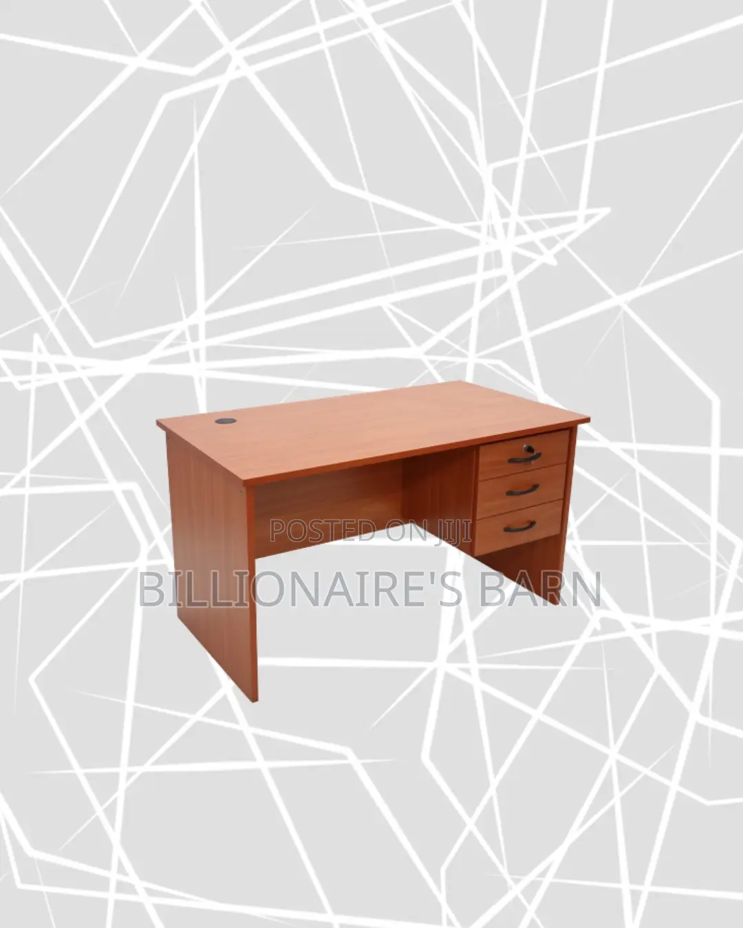 Compact 1m Wooden Desk for Neat Reading and Revision