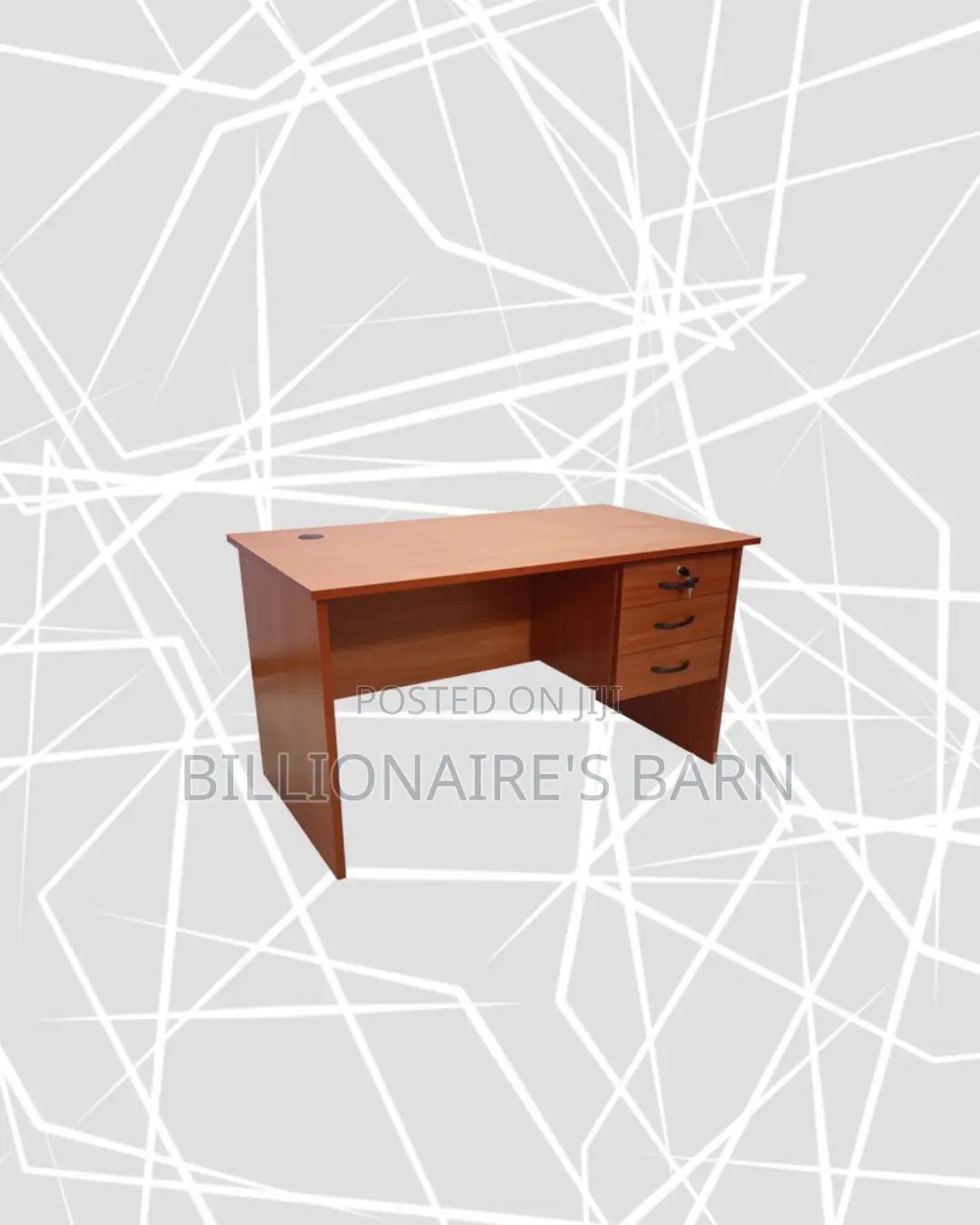 Compact 1m Wooden Desk for Neat Reading and Revision