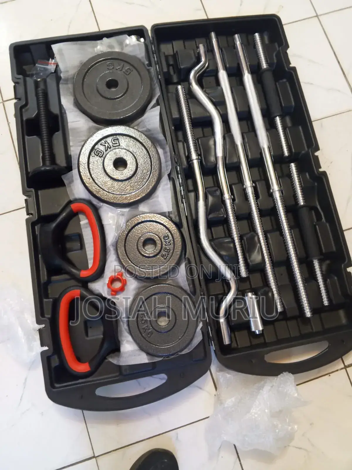 58kg Chrome Adjustable Dumbbell Set