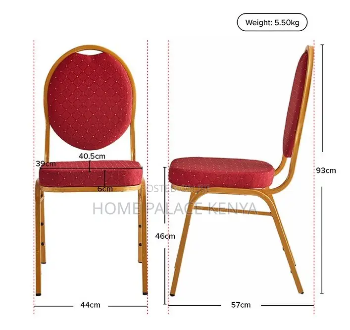 Event Chair: Oval Back Commercial Steel Chair