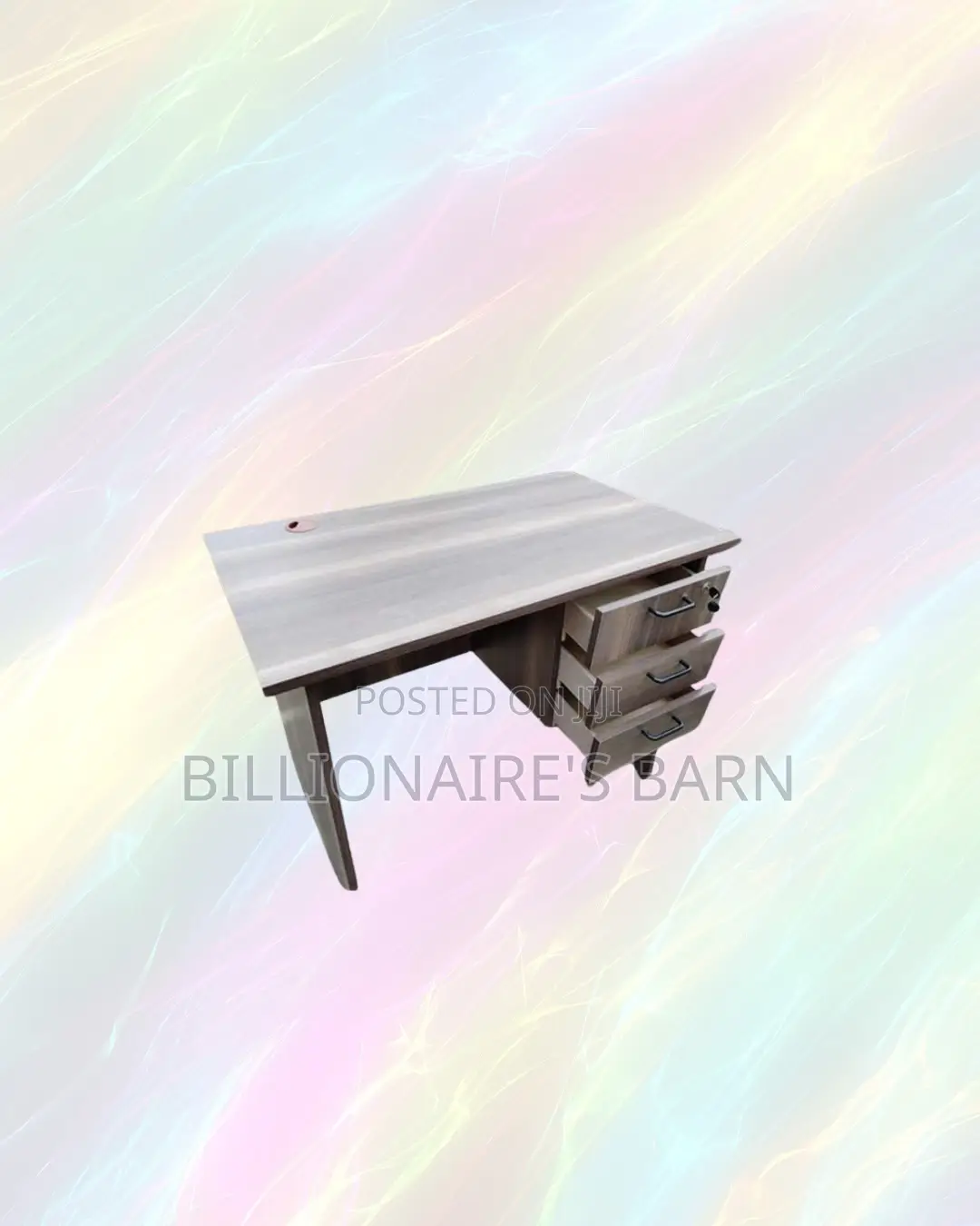 Compact 1.2m Wooden Desk With Drawers for Simple Home Office Use