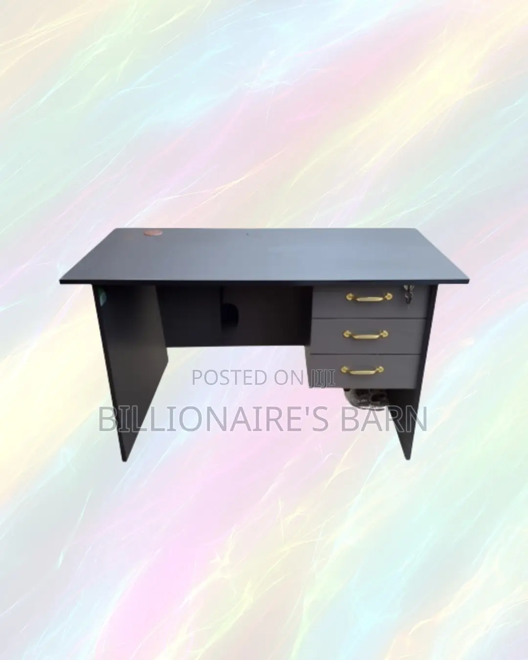 Compact 1.2m Wooden Desk With Drawers - Dedicated Laptop Work Sessions