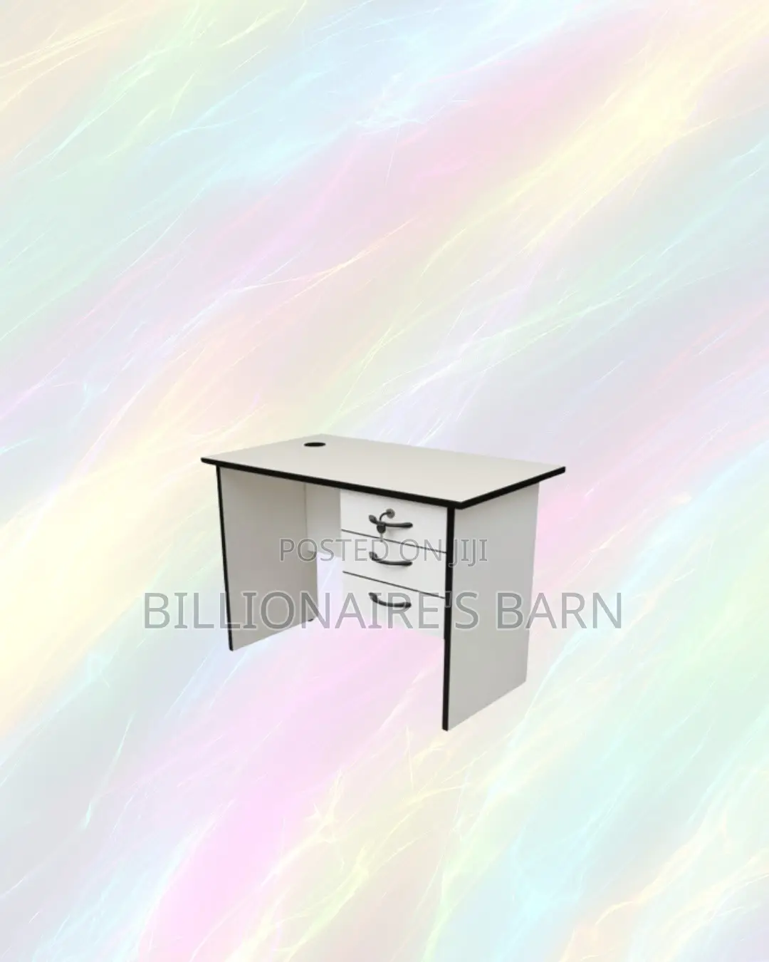 Compact 1.2m Wooden Desk With Drawers for Comfortable Home Study Areas