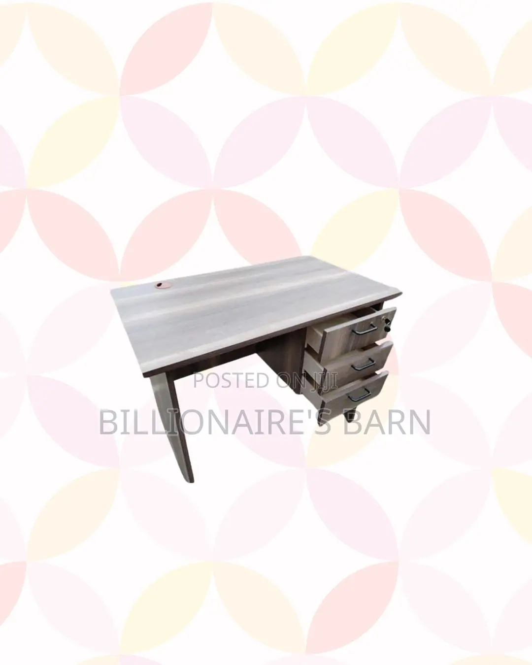 Compact 1.2m Wooden Desk With Drawers - Reliable Workday Organisation