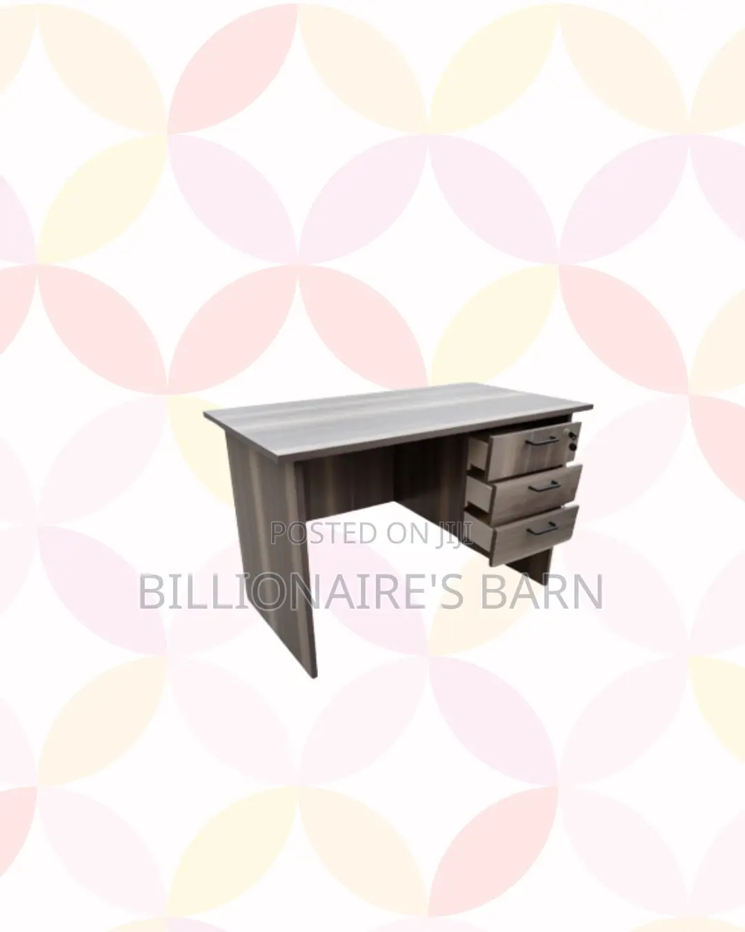 Compact 1.2m Wooden Desk With Drawers - Reliable Workday Organisation