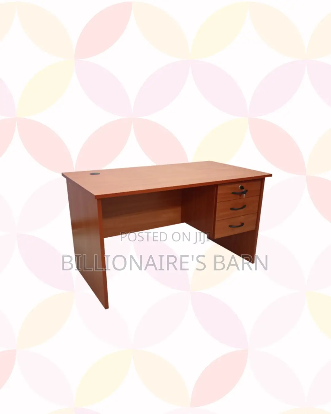 Compact 1.2m Wooden Desk With Drawers for Orderly Writing and Research