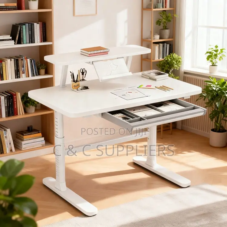 Imported Manual Adjustable Study Desk