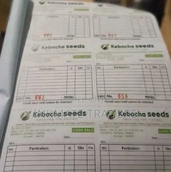 A4 Duplicate Receipt Book Printing