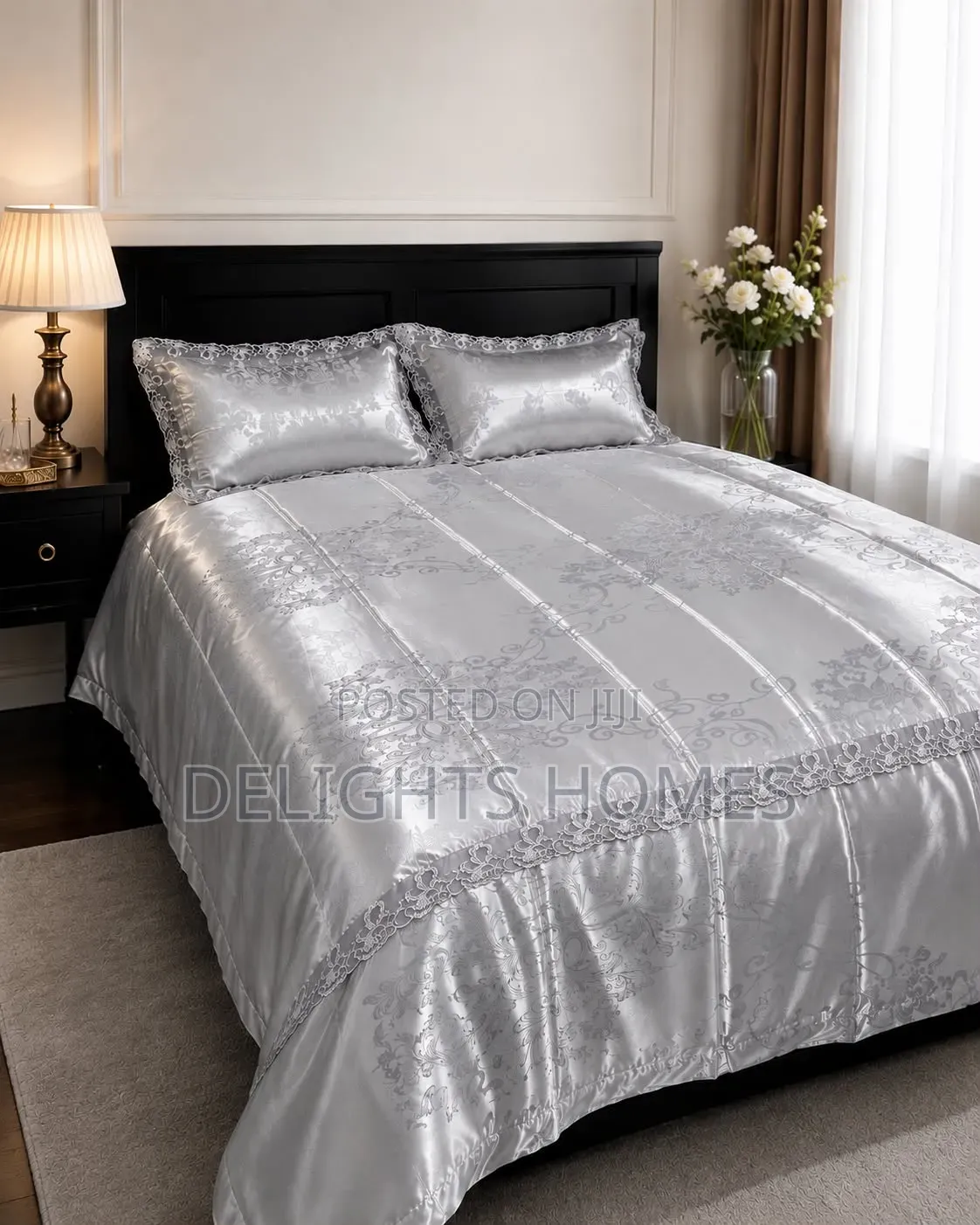6*7 Silk Duvet Cover Sets -Sky