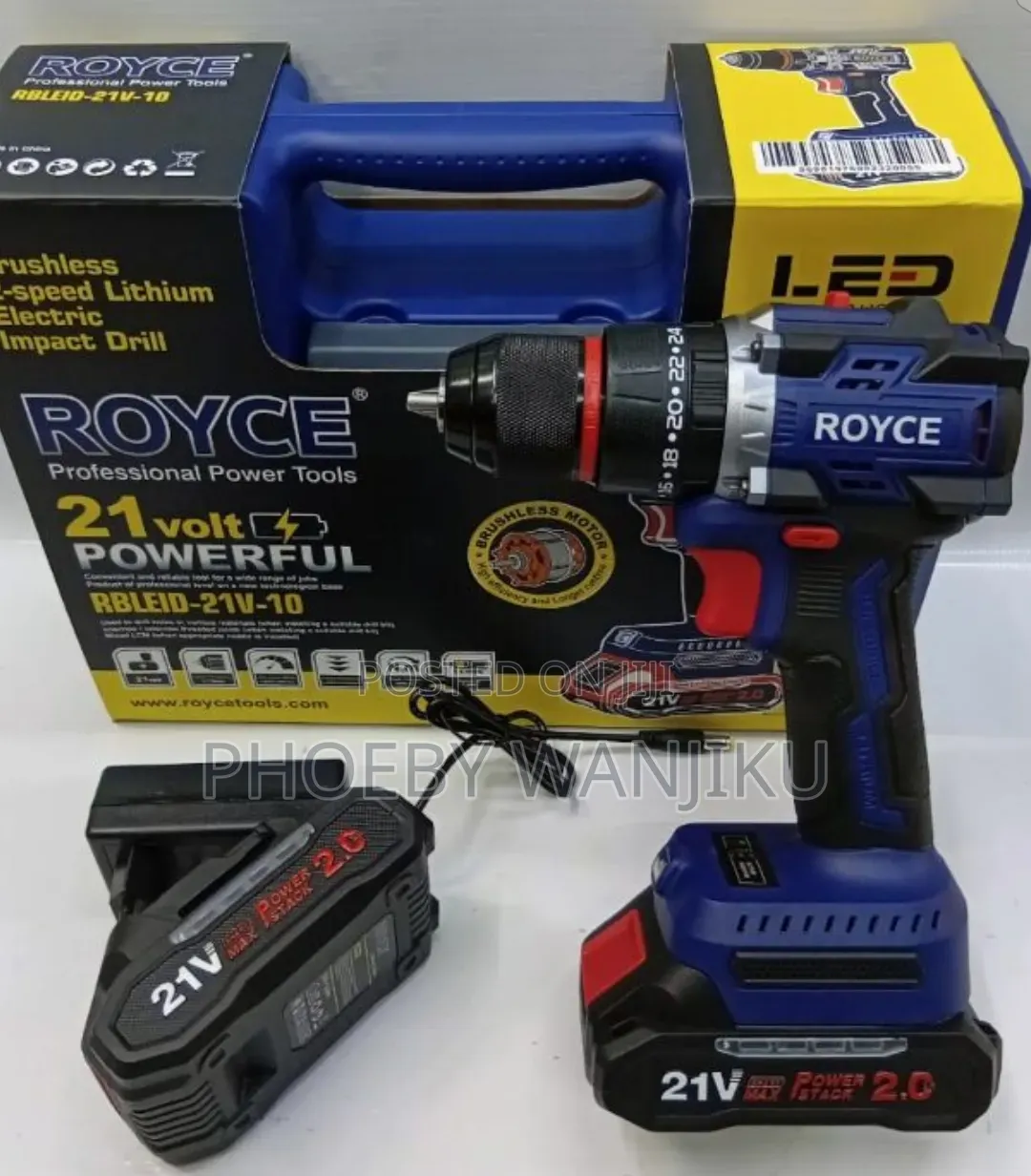 Powerful Royce Cordless Drill/Royce Brushless Drill