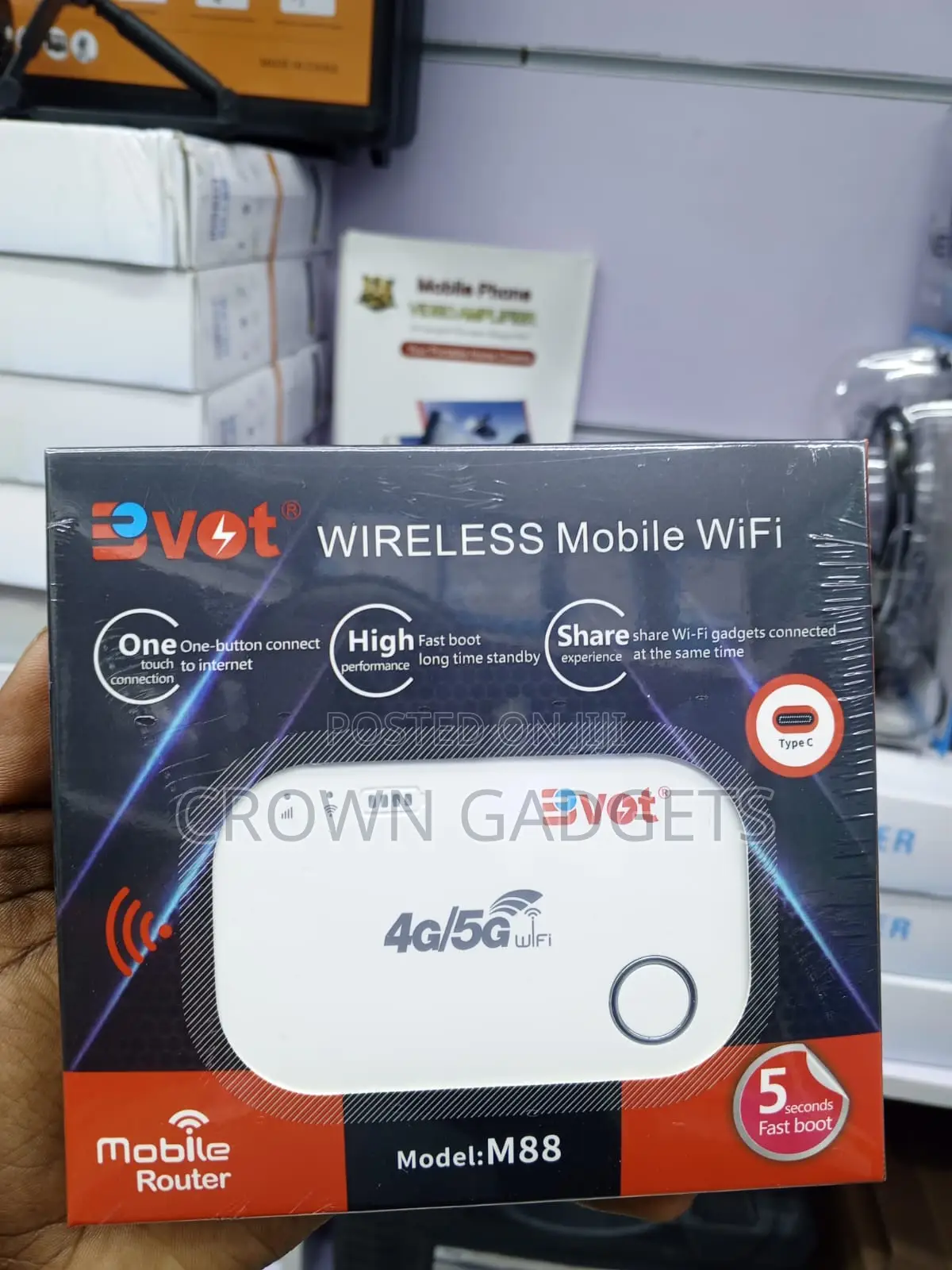 Bvot M88 Mobile Hotspot With Type-C Charging Port