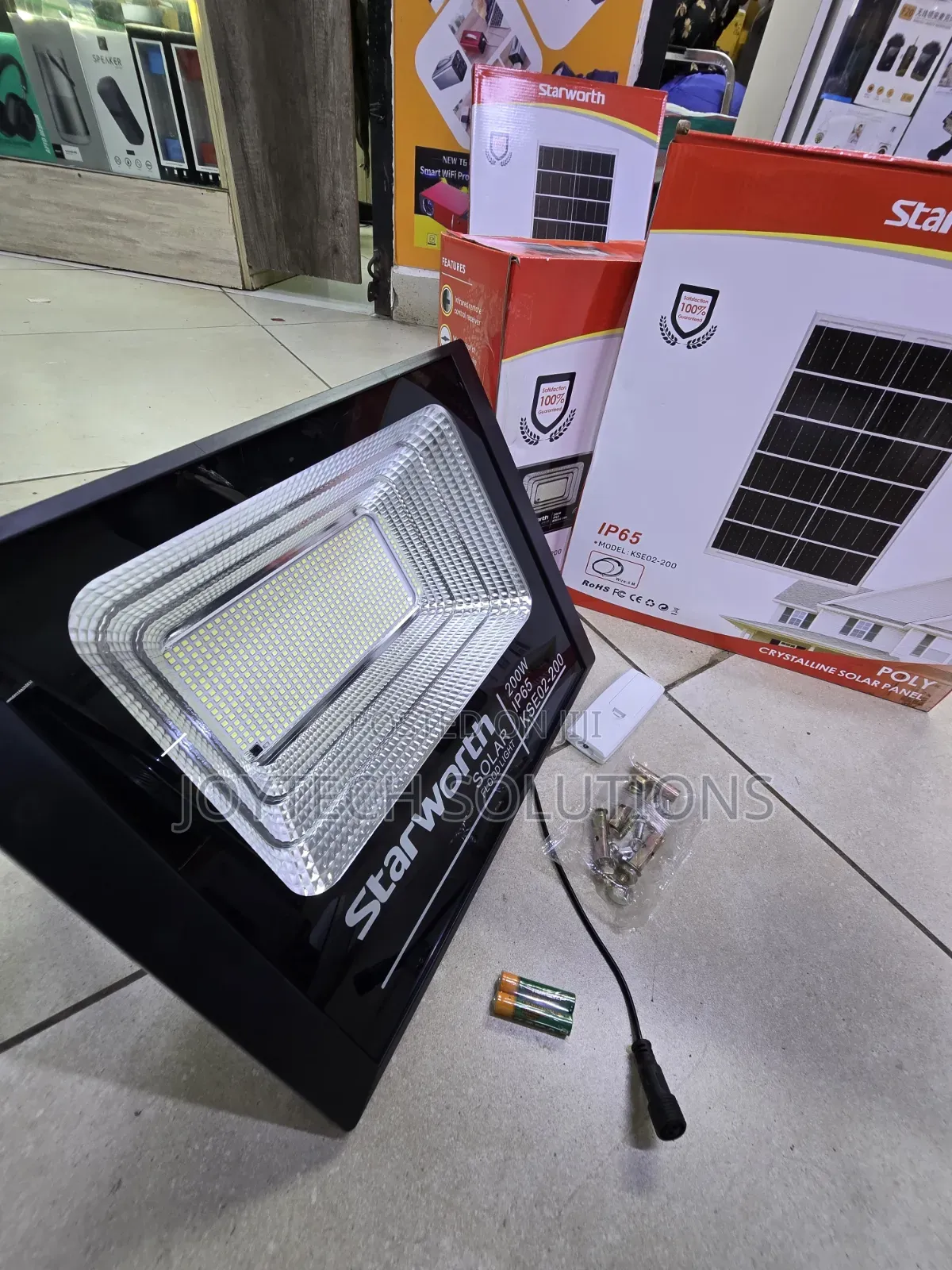 100% Original Starworth 200w Waterproof Solar Flood Light