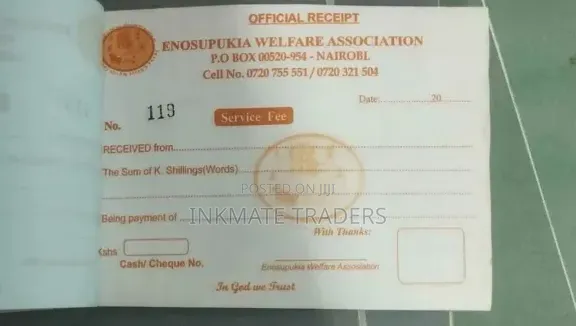 A6 Receipt Book Printing