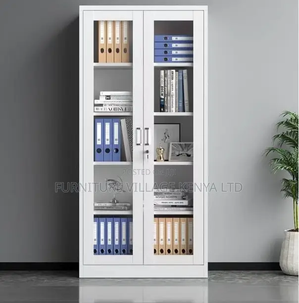 Glass Door Archive Storage Cabinet