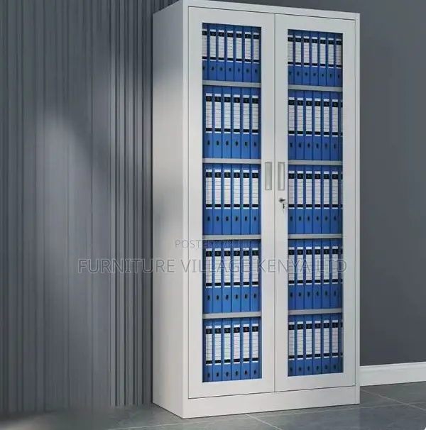 Glass Door Archive Storage Cabinet