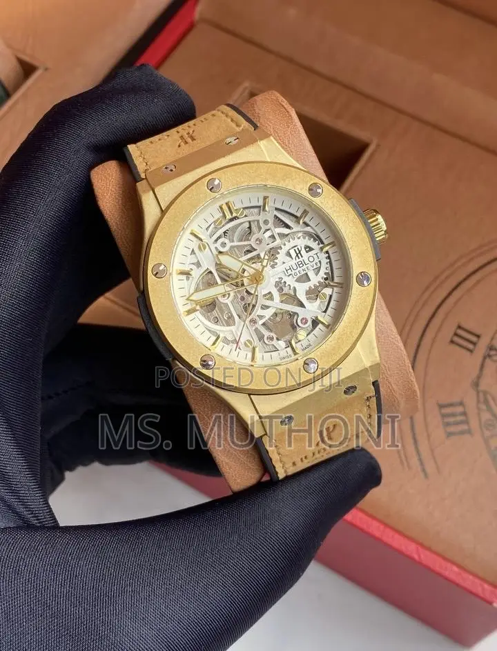 Automatic Men’S Iconic Open Back Hublot Wrist Watch