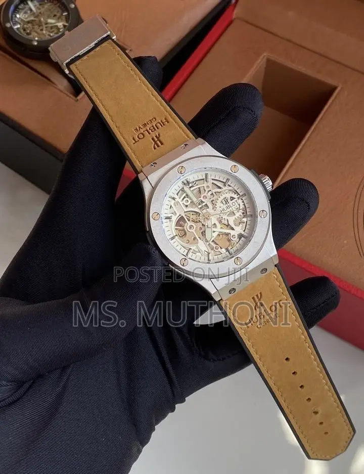 Automatic Men’S Iconic Open Back Hublot Wrist Watch