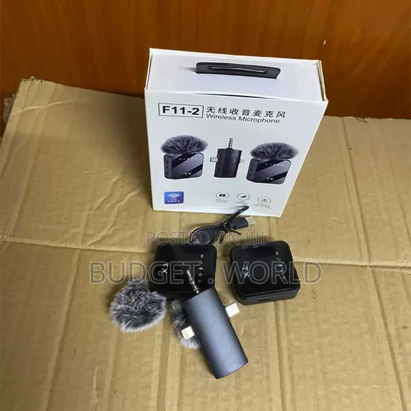 F11 Wireless Recording Mic – Professional Lavalier Microphone for Smar