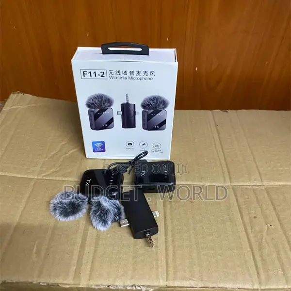 F11 Professional Wireless Microphone Kit – Portable Rechargeable Mic F