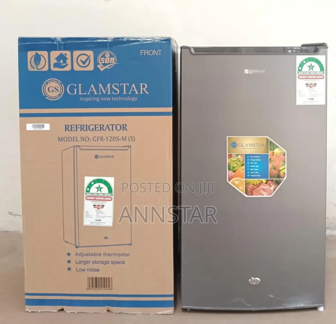 Glamstar Single Door Fridge 90litres at
