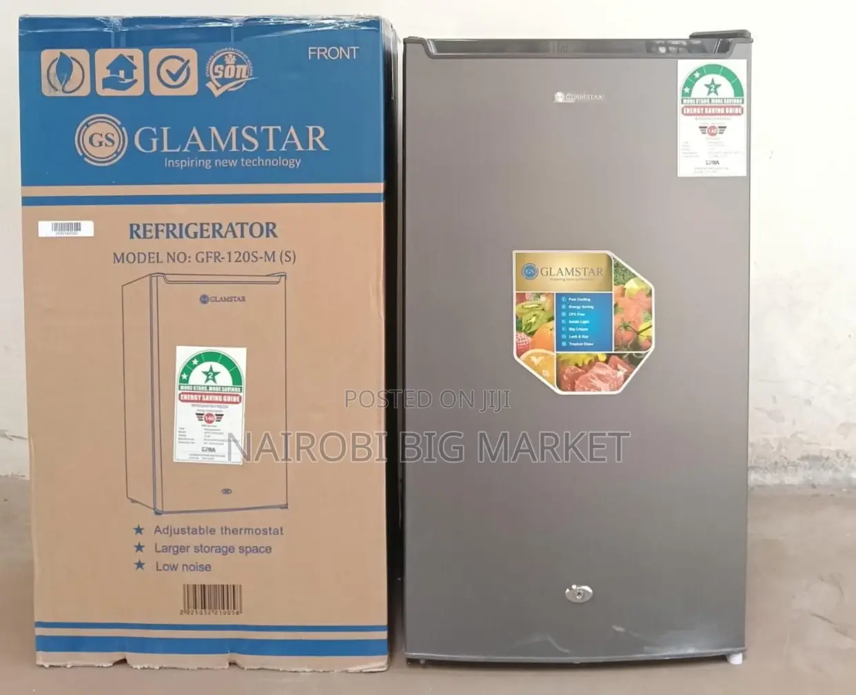 Glamstar Single Door Fridge 90litres at