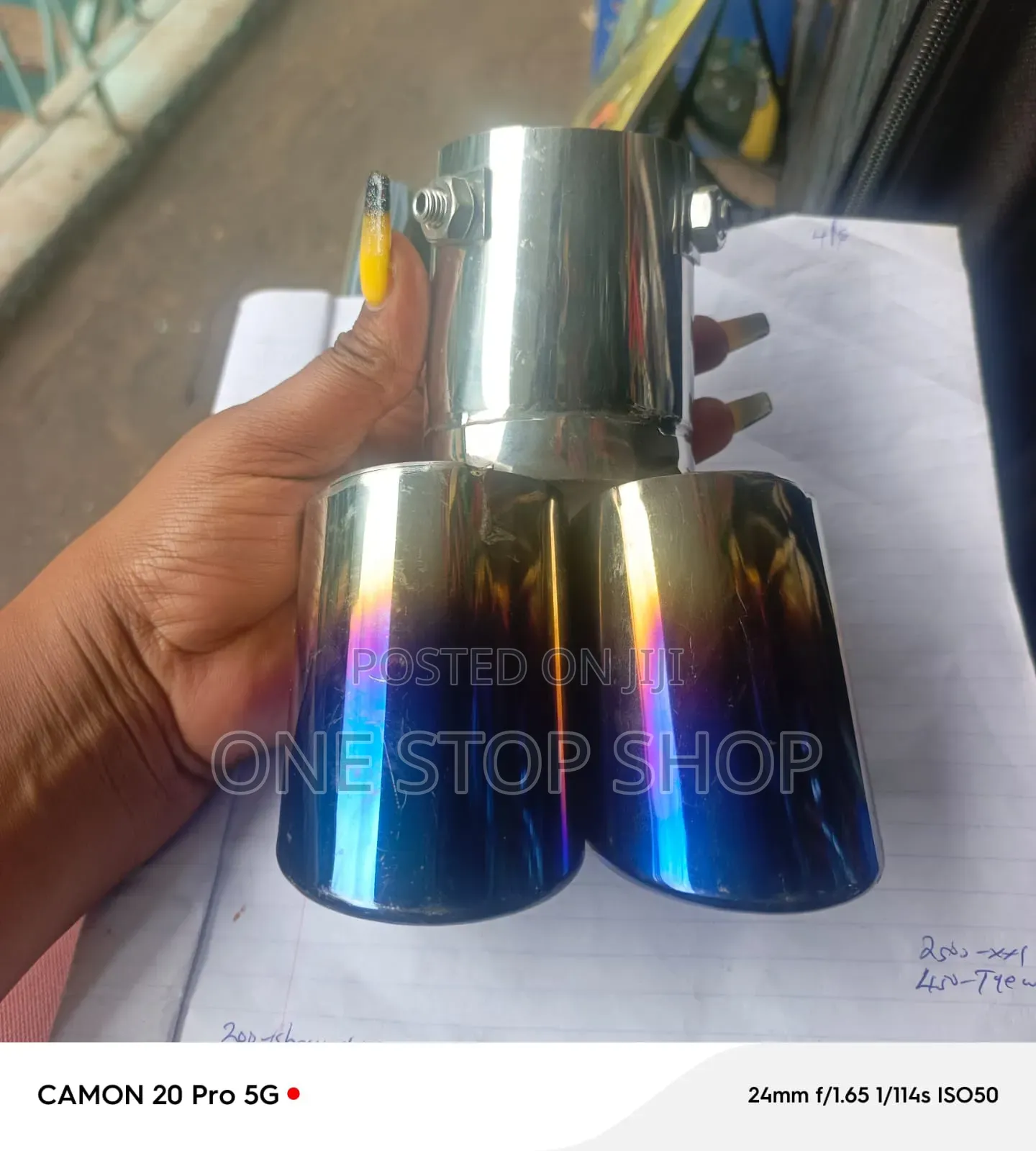 Twin Exhaust End Tip Heat Dust Resistant Enhances Car Rear Appearance