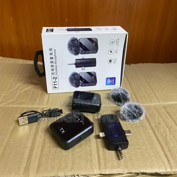 F11 Portable Wireless Lavalier Mic – Crystal Clear Sound for Interview