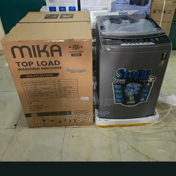 Mika 10kg Fully Automatic Top Load Washing Machine