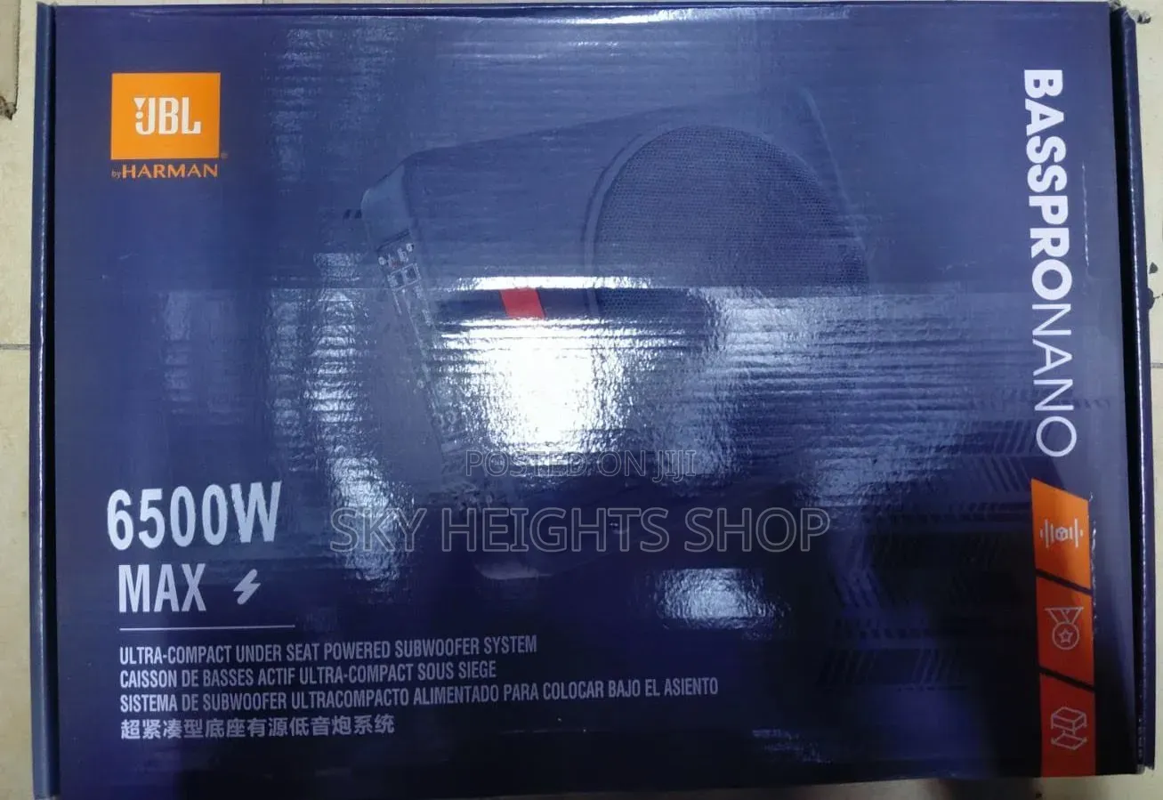 Powerful Quality 6500w JBL Bass Pro Nano Underseat Active Subwoofer