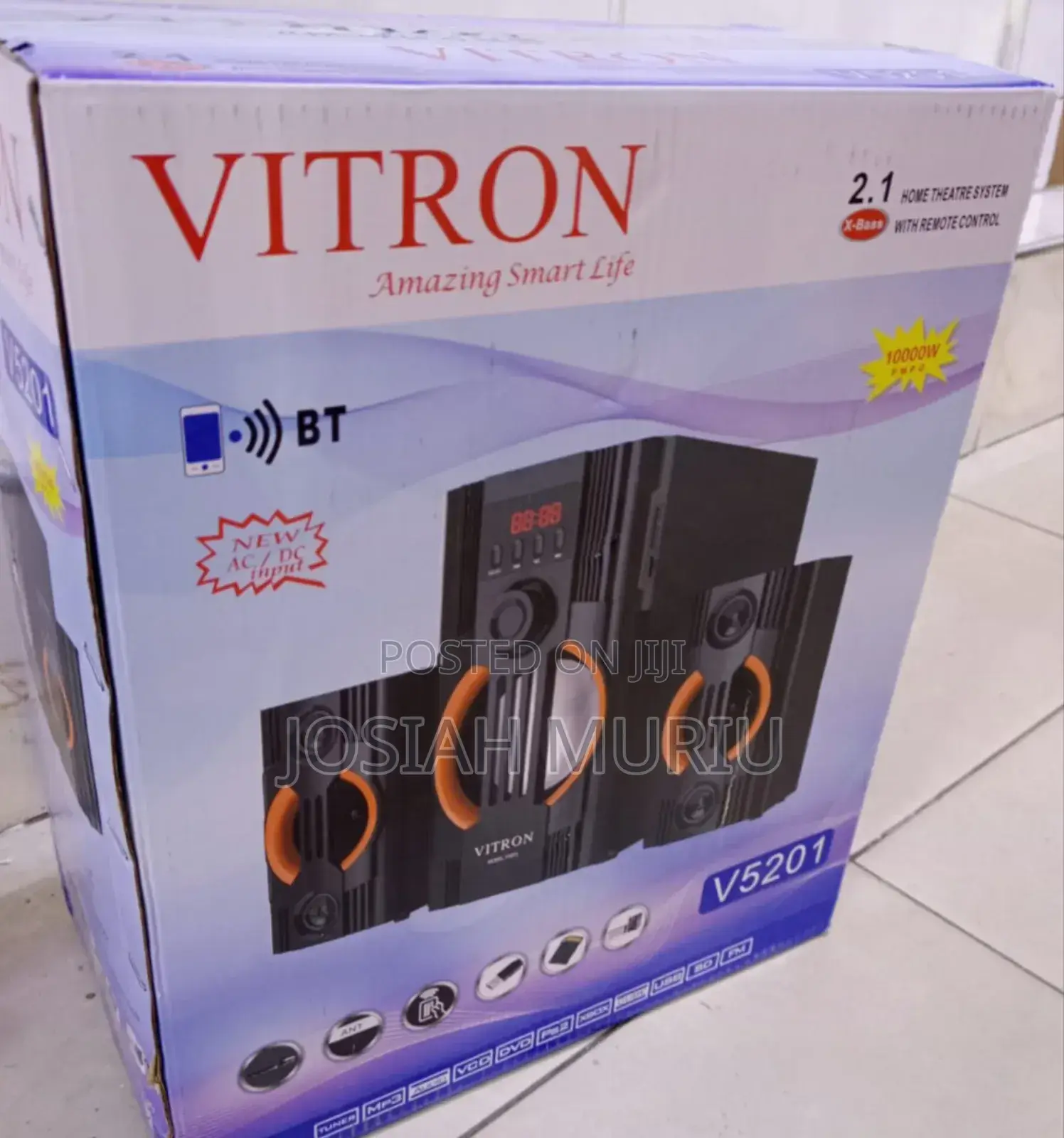 Vitron V5201 Home Theatre System – Bluetooth, Usb, Sd Fm Radio