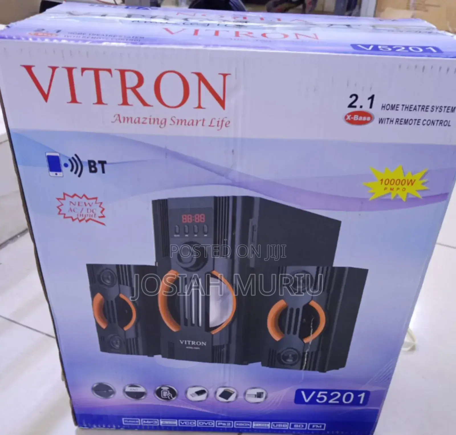 Vitron V5201 2.1 Home Audio System With Led Display