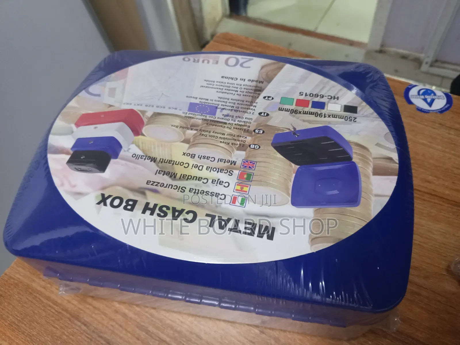 Durable 10" Metal Cash Box for Home, Office Business Use