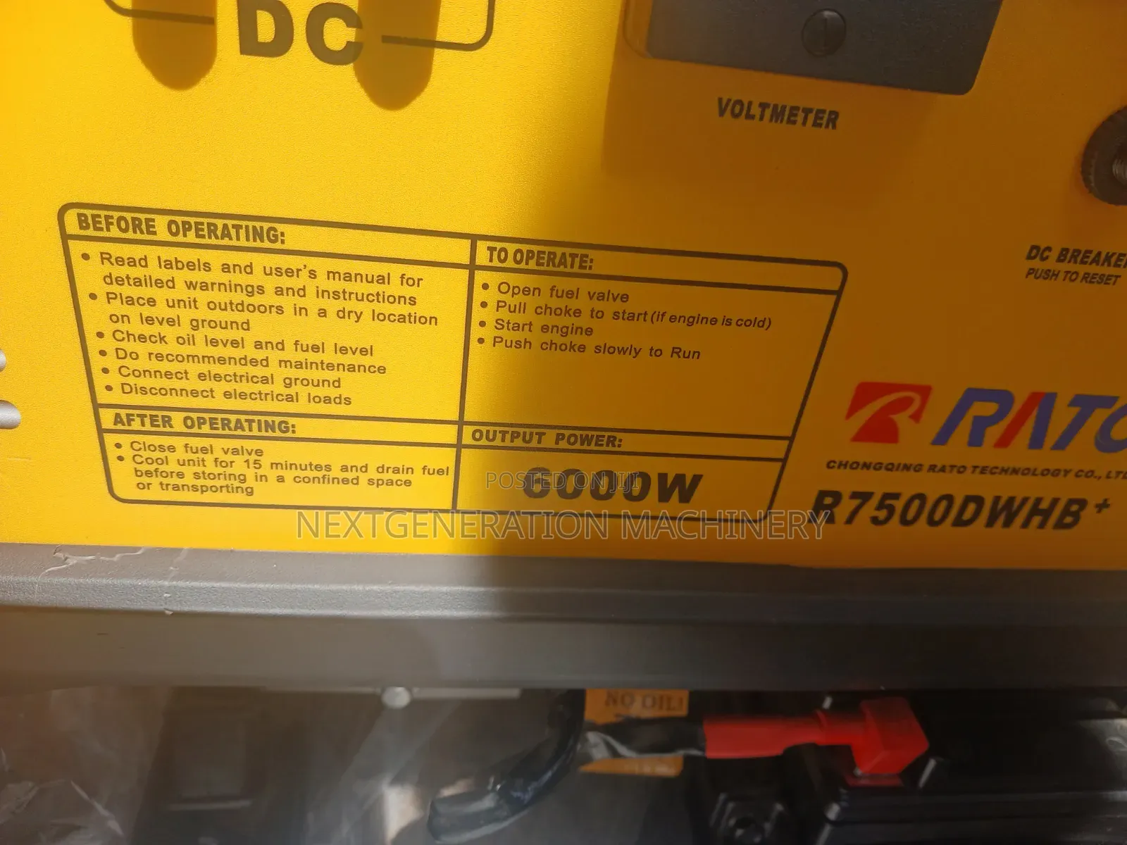 Rato 7.5kva Generator