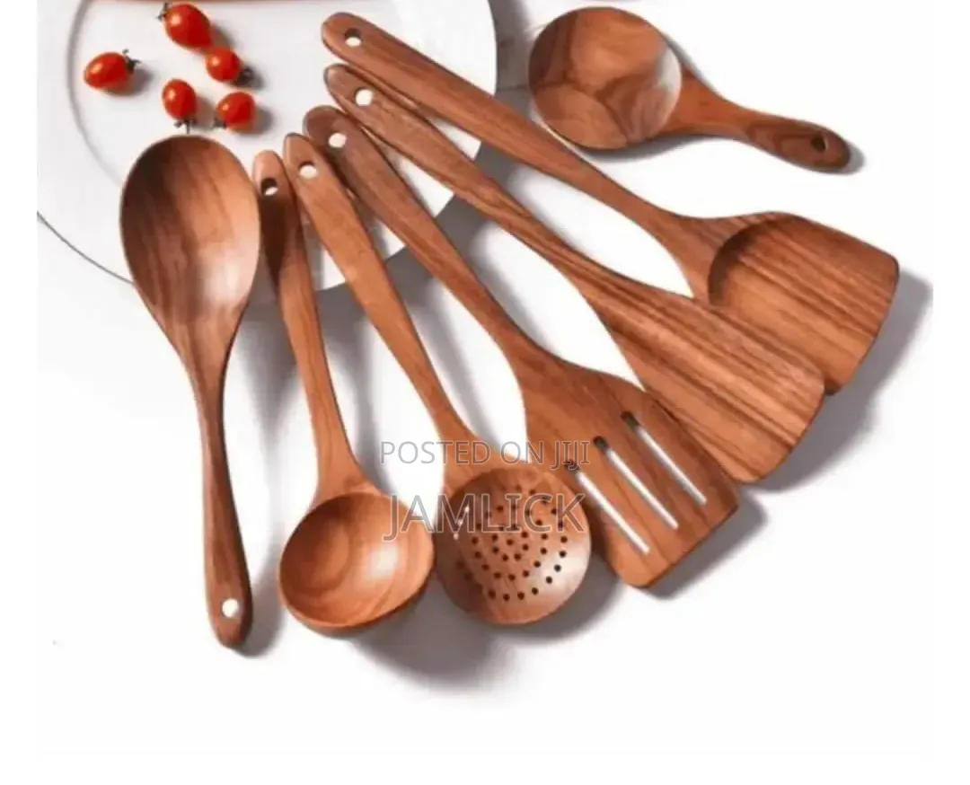 8-Piece Wooden Cooking Cutlery Set – Cv