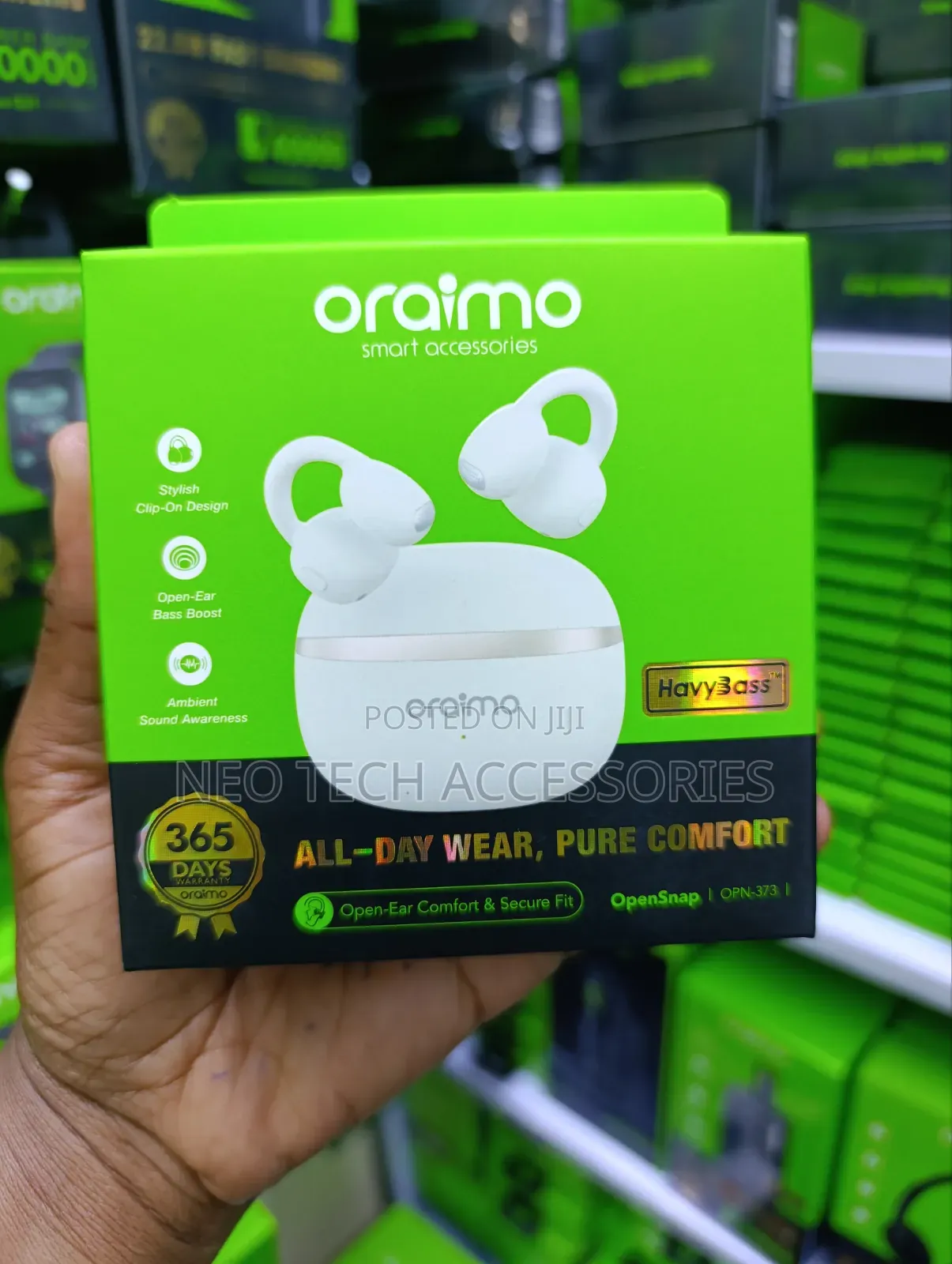 Oraimo Opensnap Open-Ear Wireless Earbuds