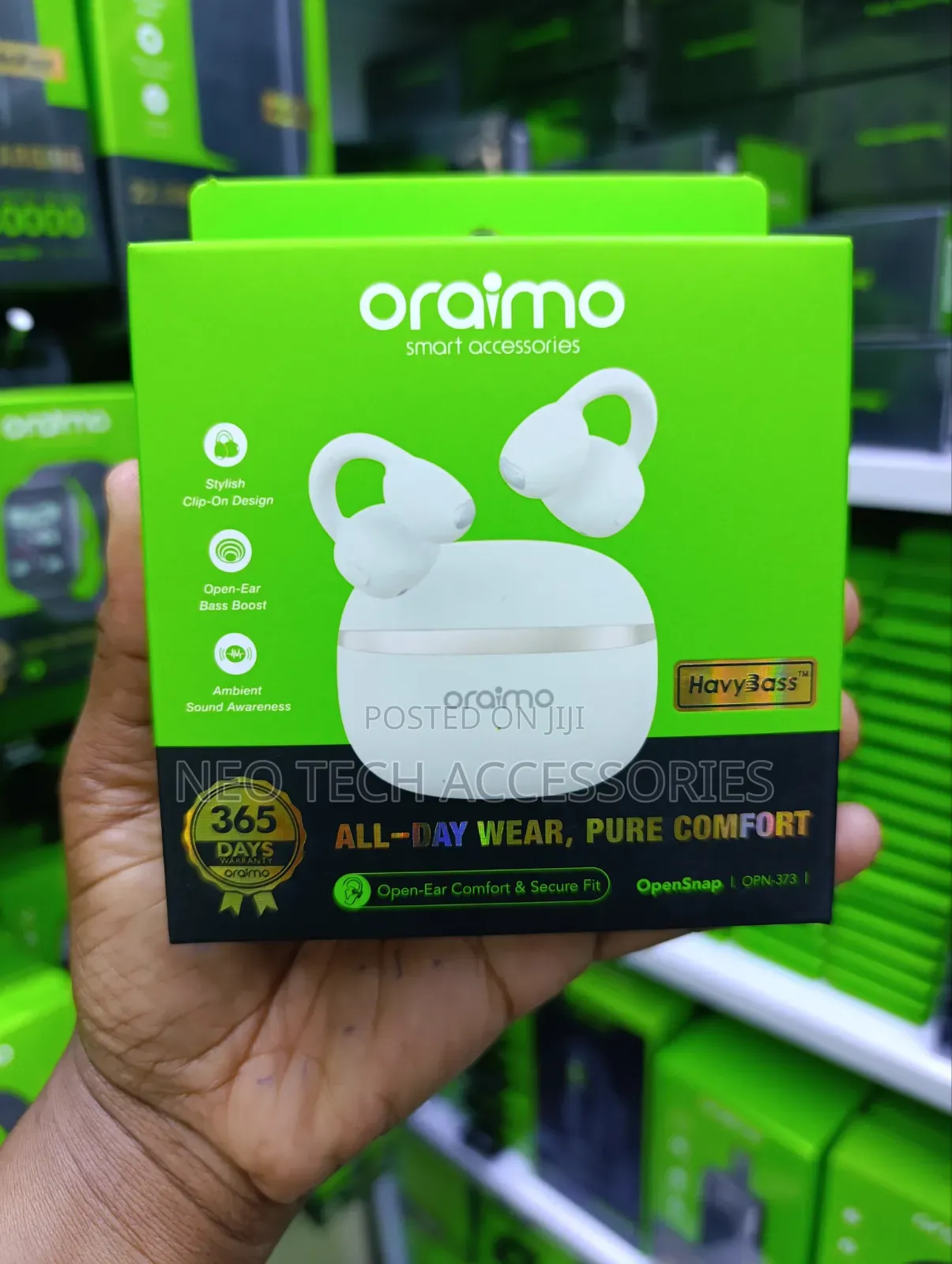 Oraimo Opensnap Open-Ear Wireless Earbuds