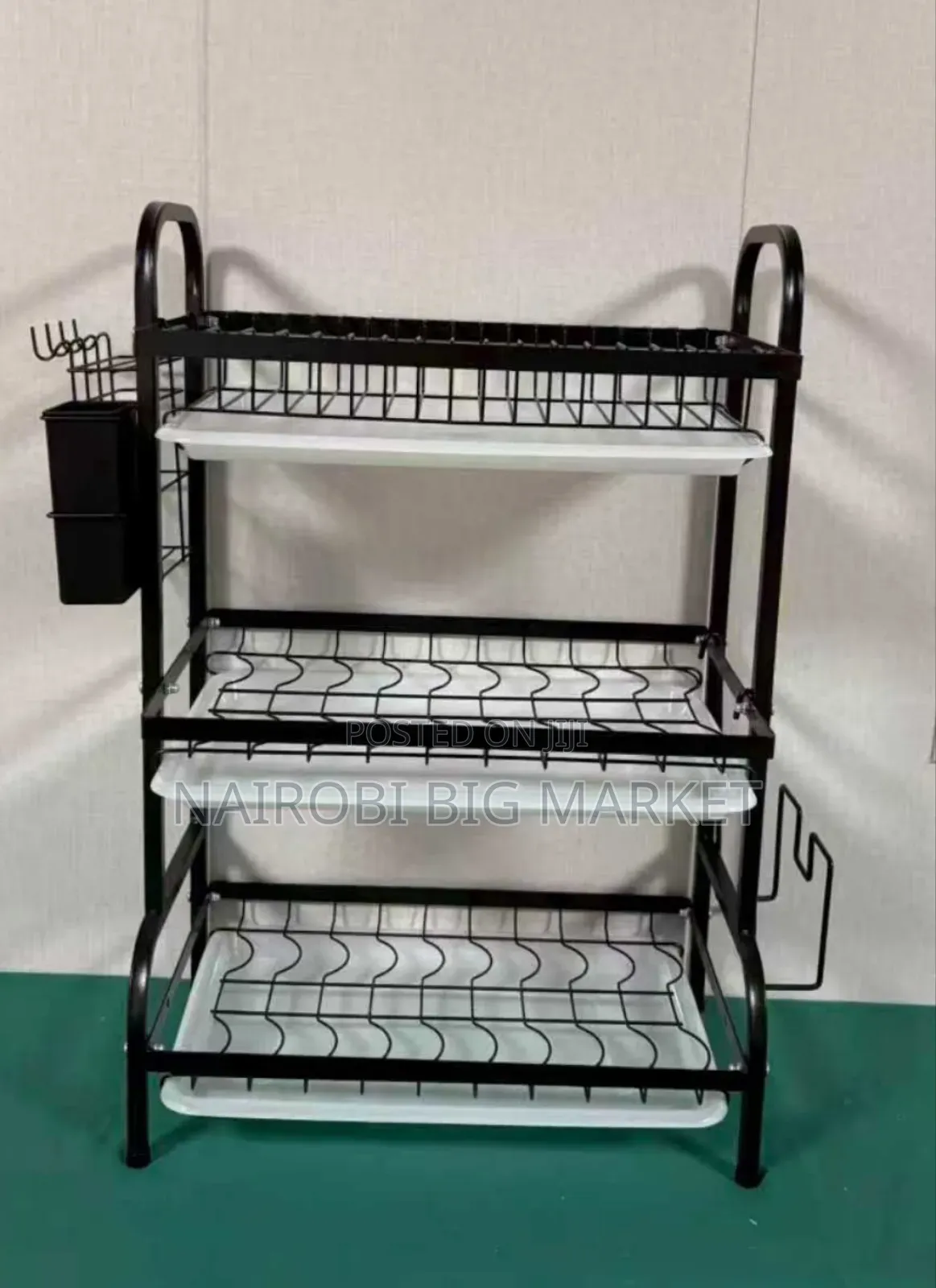 Executive Carbon Black Advanced 3 Layer Dish Rack