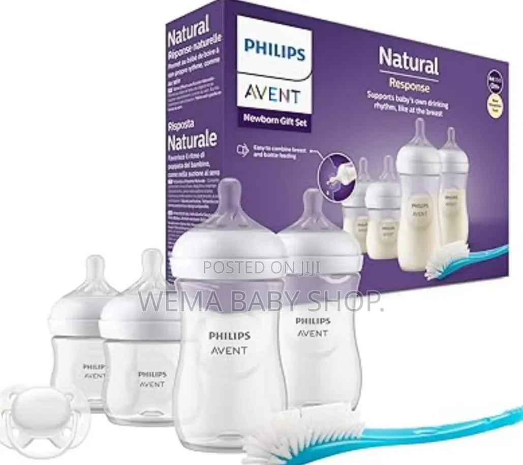 Philip Avent Natural Response Newborn Gift Set -Bottles/Pacifier/Brush