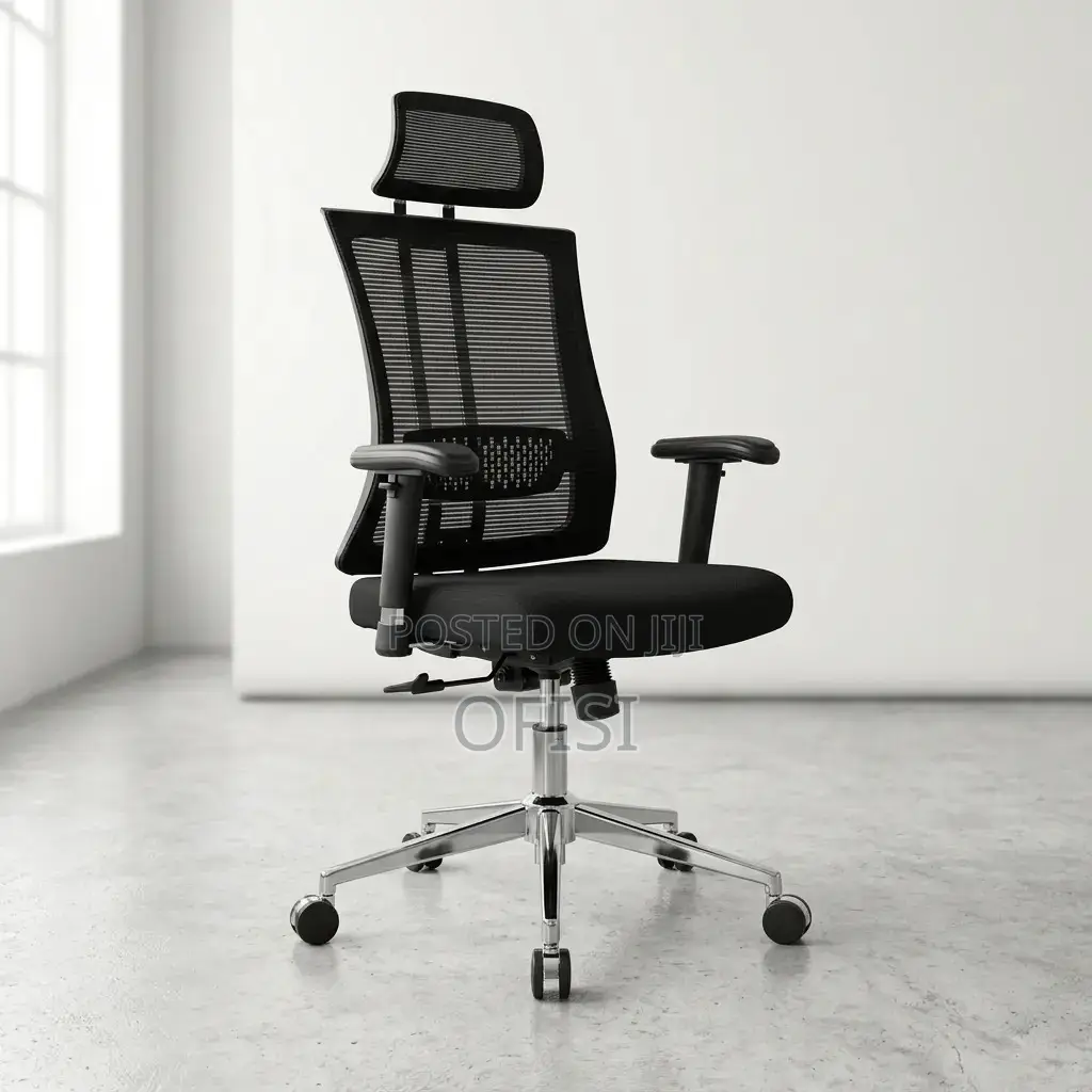 Office Chair; Executive High-Back Orthopedic Office Chair