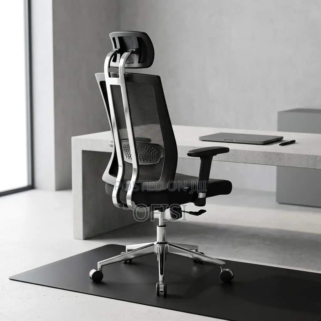 Office Chair; Executive High-Back Orthopedic Office Chair