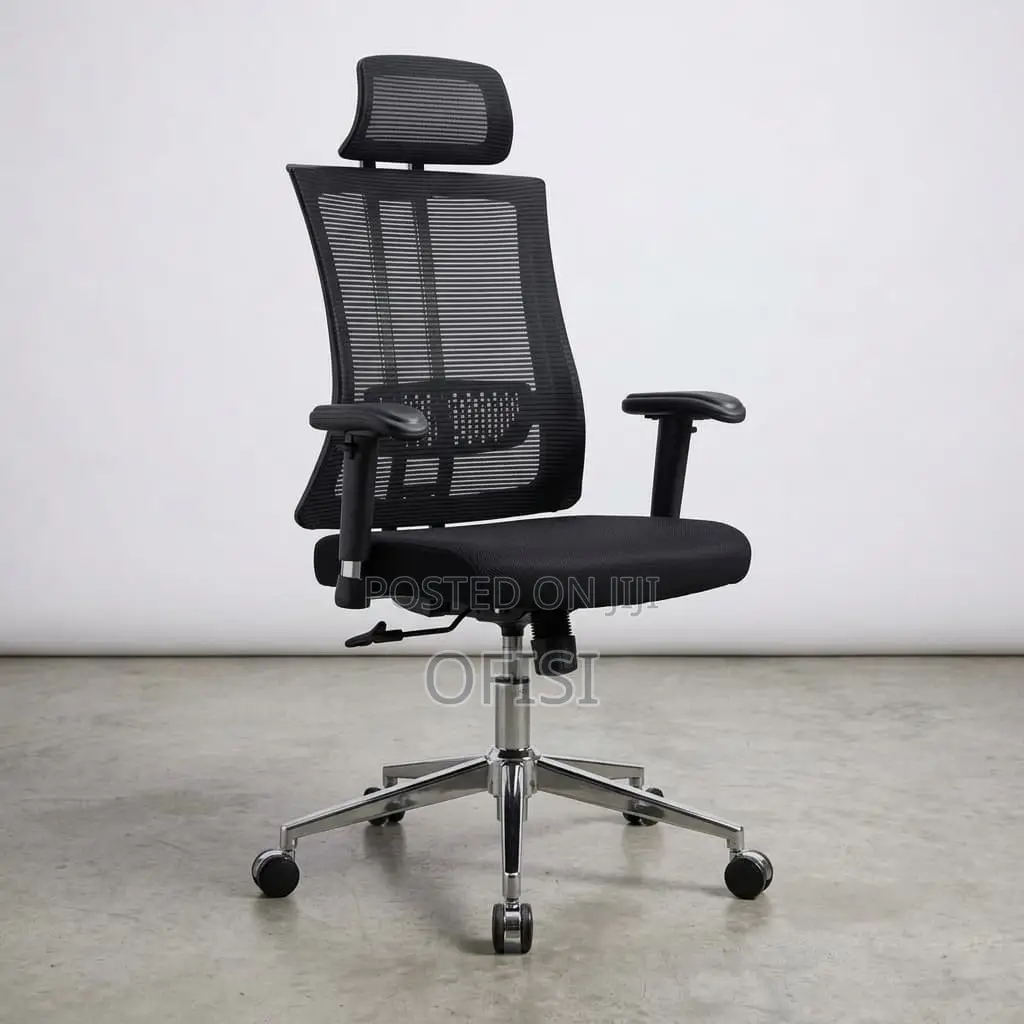 Office Chair; Executive High-Back Orthopedic Office Chair