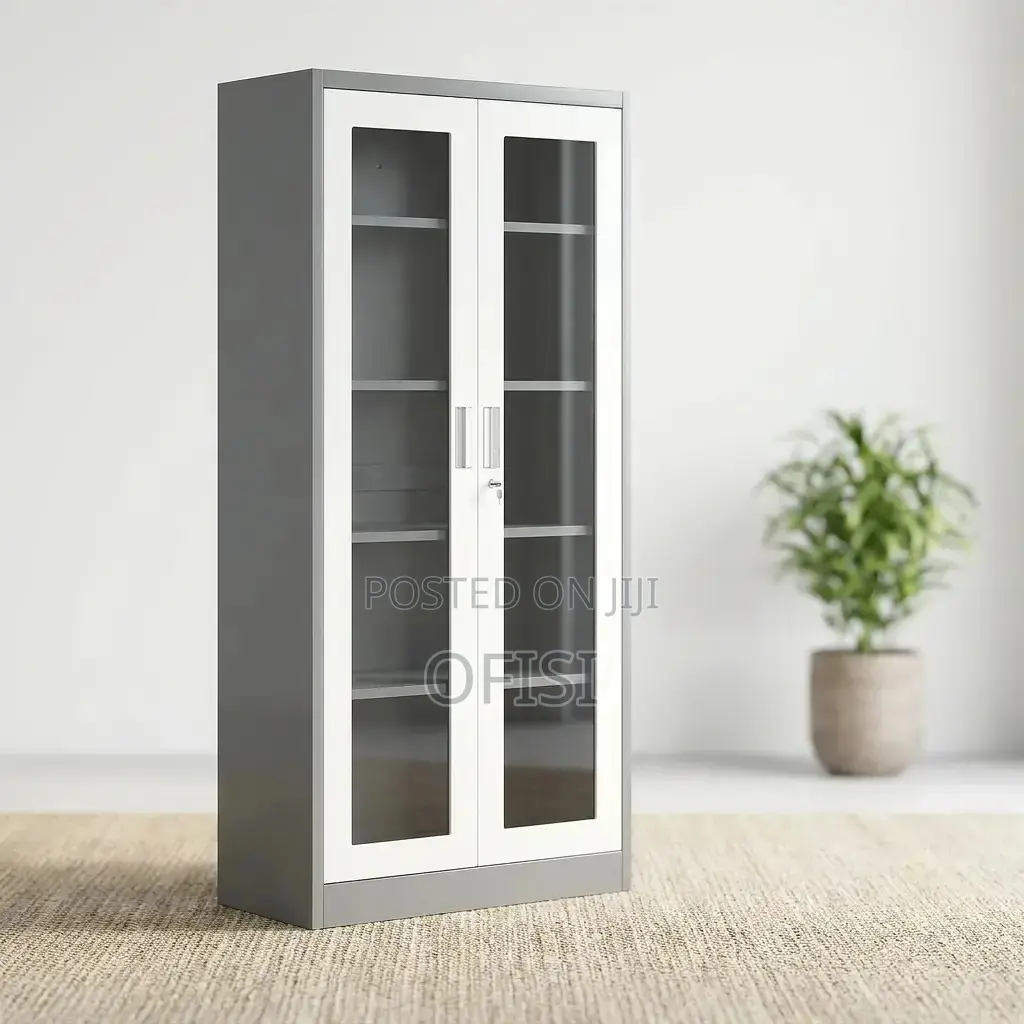 Office Cabinet; 2‐Door Transparent Office Cabinet