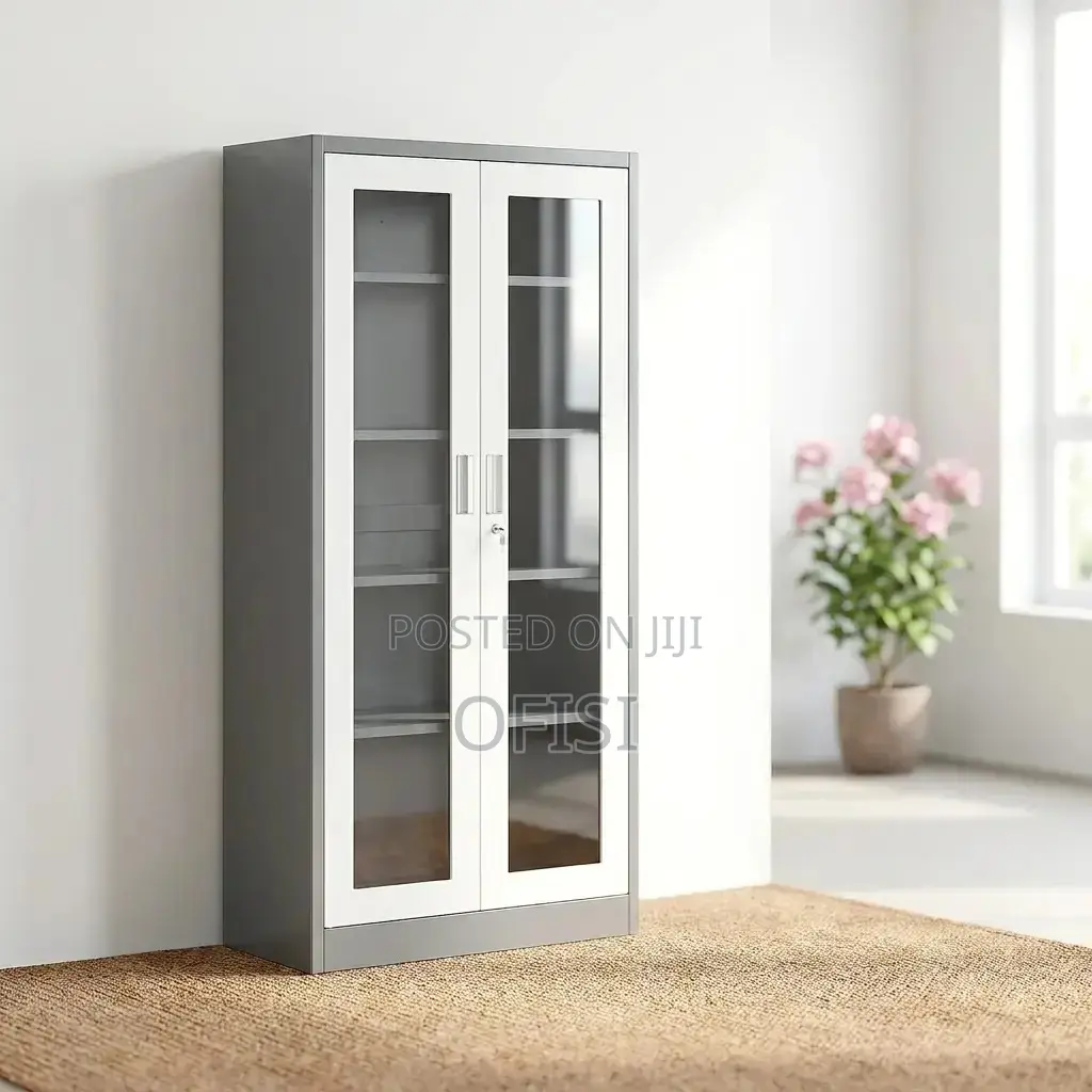 Office Cabinet; 2‐Door Transparent Office Cabinet