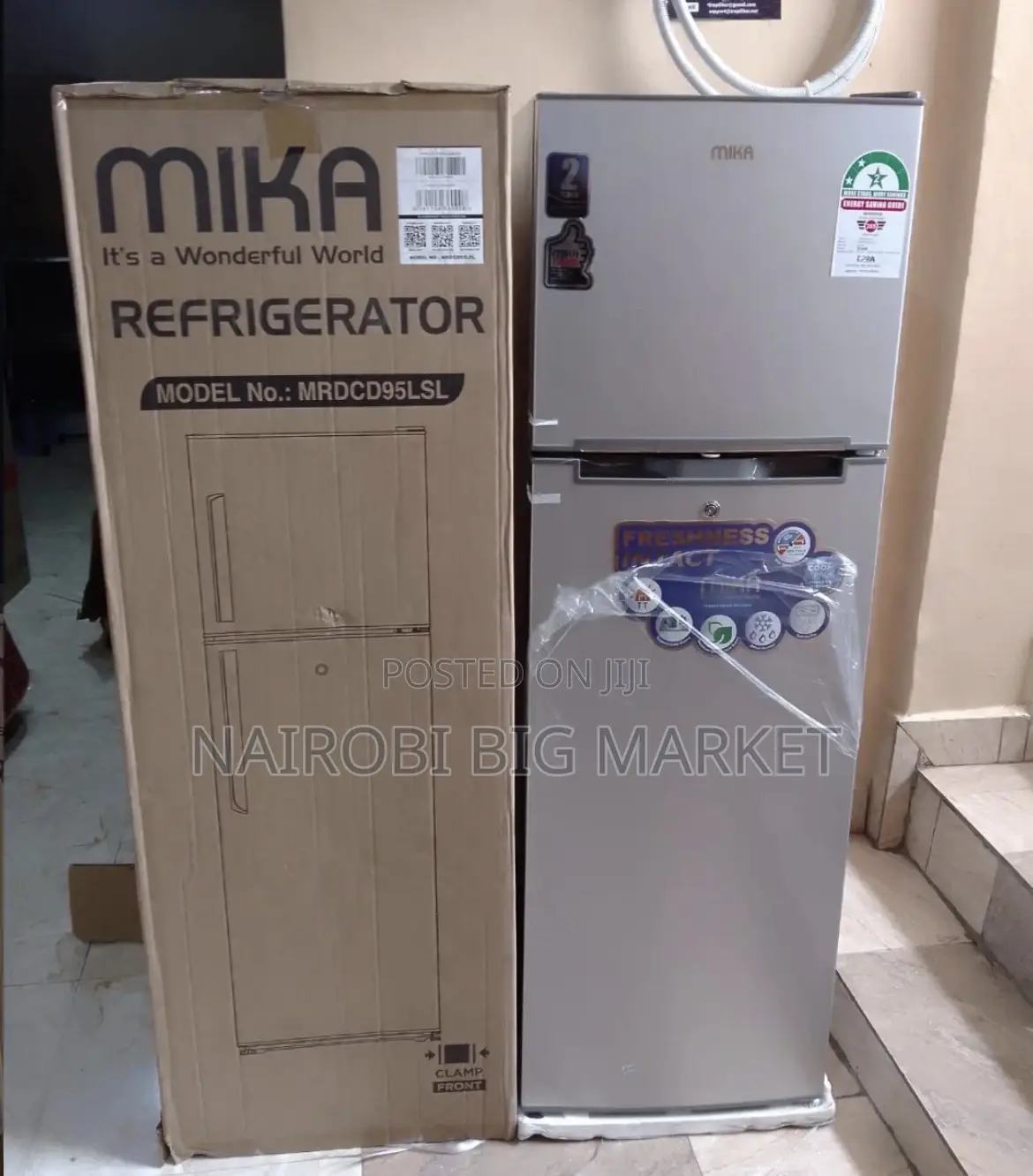 Mika 168 Litres Double Door Refrigerator