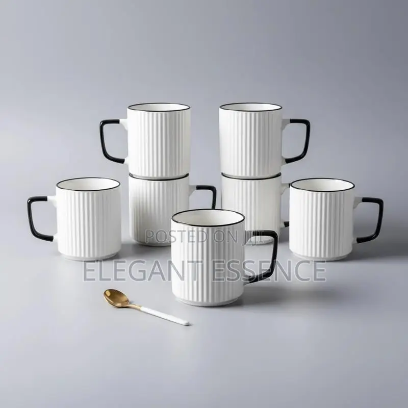 *6pc Japanese Mugs.*