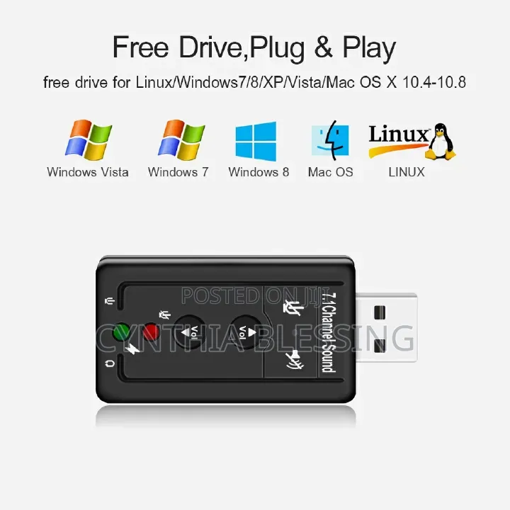 Usb Sound Card Usb to Jack 3.55 Mm