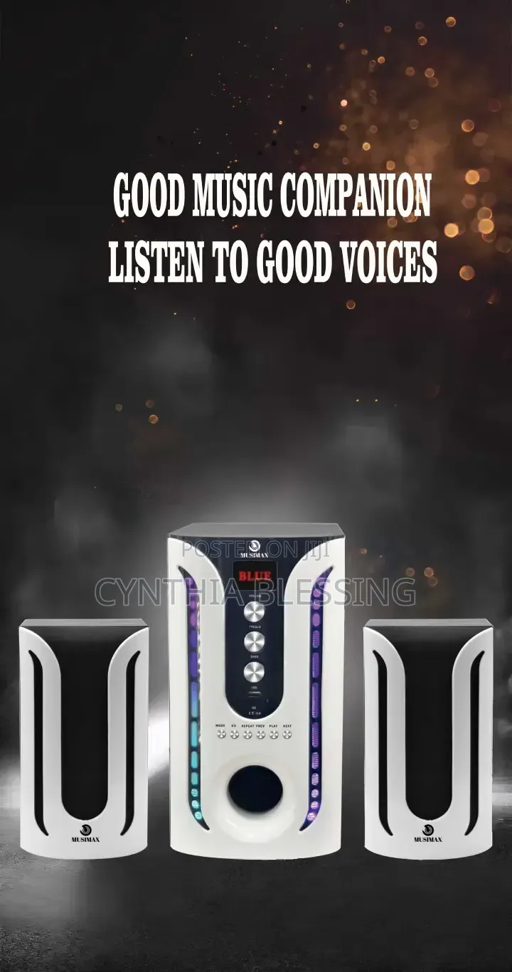 Musimax 2.1 Ch Multimedia Bluetooth Speaker System Lx60